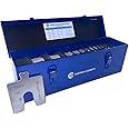 CGLTD Stainless Steel Slotted Shim Kit, Size B, 3" x 3" (Pack of 130)