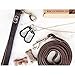 Leatherberg Leather Dog Training Leash - Brown 6 Ft Long x 3/4