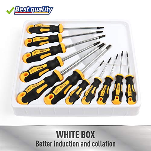 image for Amartisan 11-Piece Magnetic Torx Screwdrivers Set, Magnetic Torx Drive