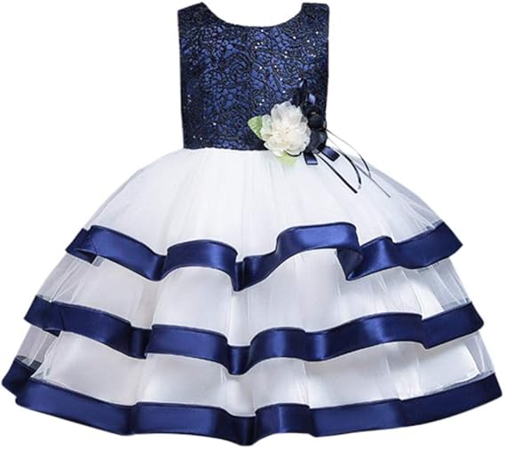 Amazon Beuways キッズドレス ガールズ 女の子 フォーマル レース 子供ドレス ロングドレス 蝶結び 演奏会 発表会 結婚式 入園式 卒業式 ロングドレス フォーマルウェア パーティ 誕生日 プレゼント 子供服 フォーマル 通販