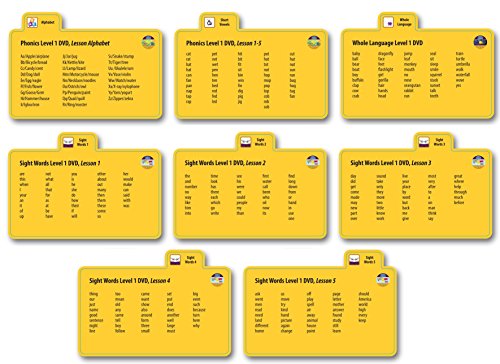 Alphabet, Short Vowel Phonics, 200 Sight Words - 322 X-Large Early Learning Flash cards - Baby, Toddler, Preschool, Kindergarten - Little Champion Reader Level 1 Word Reading cards