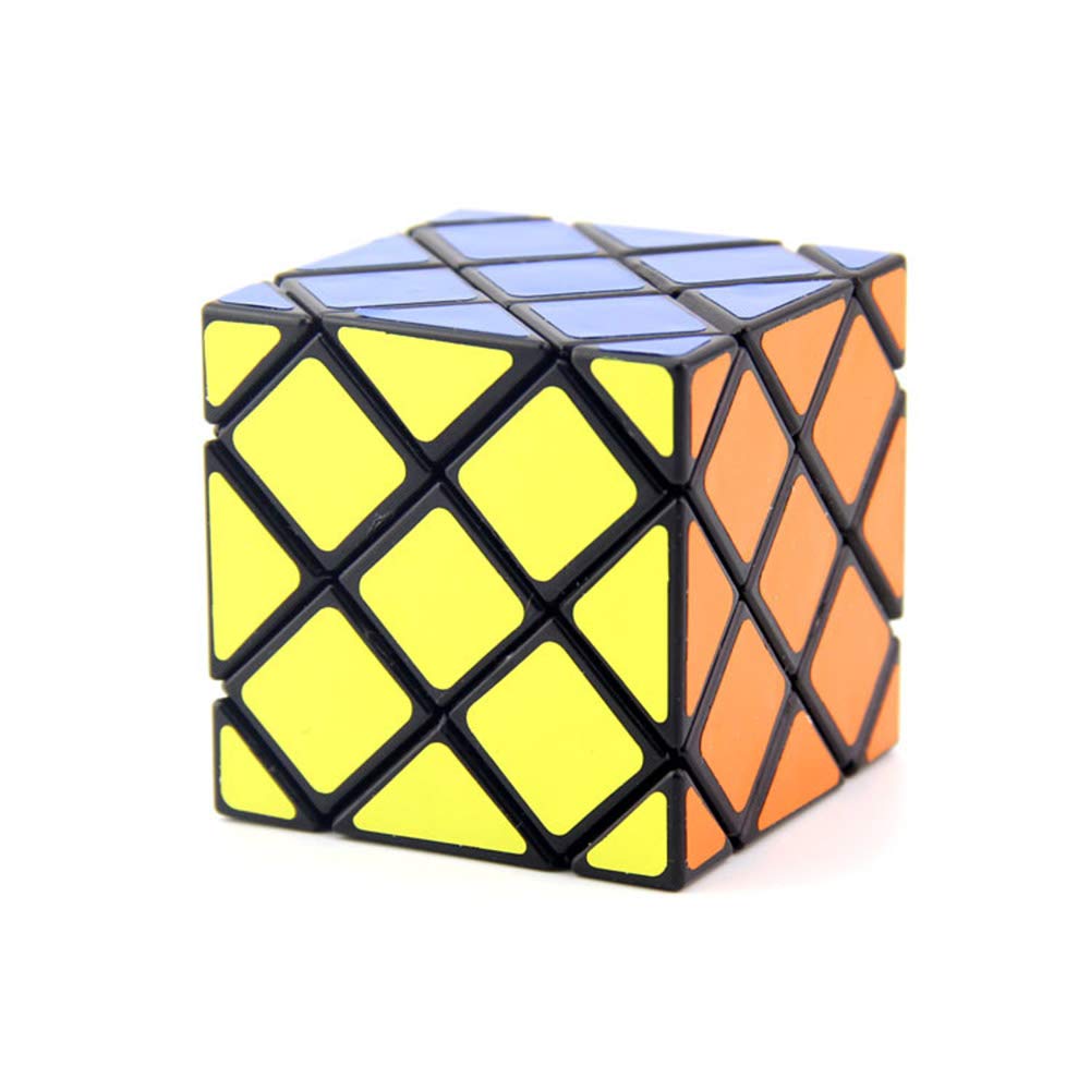 Yealvin 8-Axis 6-Faceted Magic Cube Black Skewb Twisty Puzzle Cube Brain Teasers Smooth Magic Cubes Puzzles Collection