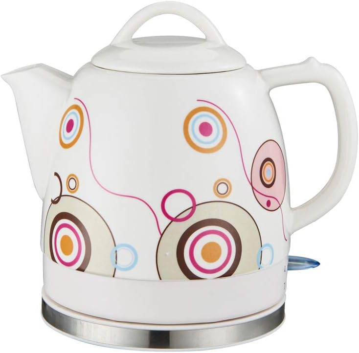 1.2LCeramic Electric Kettle, Cordless Automatic Power Off, Intelligent Constant Temperature, Quick Brew Tea, Coffee Soup, Office Home,C
