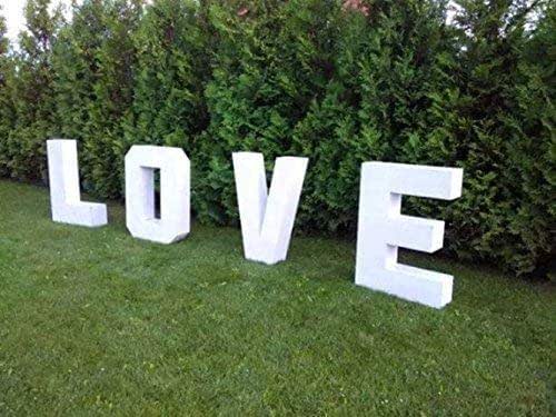 Amazon Com Custom 8 Depth Large Foam Letters Table Foam Letters Giant Foam Sign Custom Styrofoam Letters Large Wedding Love Letters 3d Sign Event Foam Decor Handmade