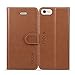 iPhone 6s Plus Case, TUCCH® Wallet Leather Case for iPhone 6s Plus / iPhone 6 Plus (5.5 inch), Slim Flip Folio Cases Book Cover with Credit Card Slots, Cash Clip, Stand Holder, Magnet Closure, Brown
