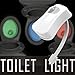 Night Light Lamp QIAYA [Motion Sensitive] Nightlight Toilet Seat[7-color light] Low Blue Night Light with Battery Universal for Any Toilet Seat-White