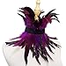 ZAKIA Gothic Natural Feather Necklace Collar Neck Collar Halloween Party Accessories