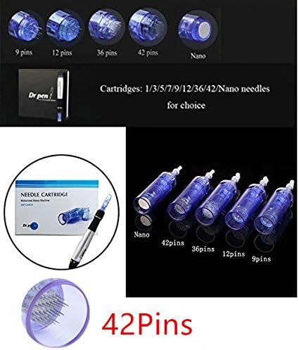 Ultima A1 Pen Replacement Parts - 50 Pcs Bayonet Slot Cartridges (42 Pins, Bule)