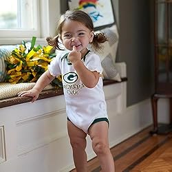 Gerber NFL Green Bay Packers 3 Pack Ruffle Sleeve