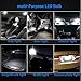 WEXZN 194 led bulbs,Super Bright T10 168 175 2825 W5W LED Bulbs 6500K White Replacement Bulbs for Car Interior Dome Map Door Courtesy License Plate Lights (2 PACKS)