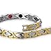 COOLSTEELANDBEYOND Magnetic Link Bracelet for Women Stainless Steel with Magnet, Free Link Removal Tool