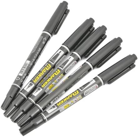 GoodBZ 5 PCS CD DVD Twin Tip Permanent Marker Pen