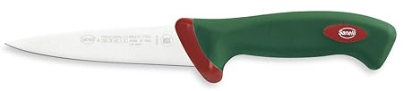 Sanelli Linie Premana Professional,Schlachtmesser cm.14 ,Edelstahl,Grün und Rot,