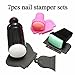 Welcomeuni Nail Art Stamping Plate Image Tool Kit with Double Ended Stamper & Scraper