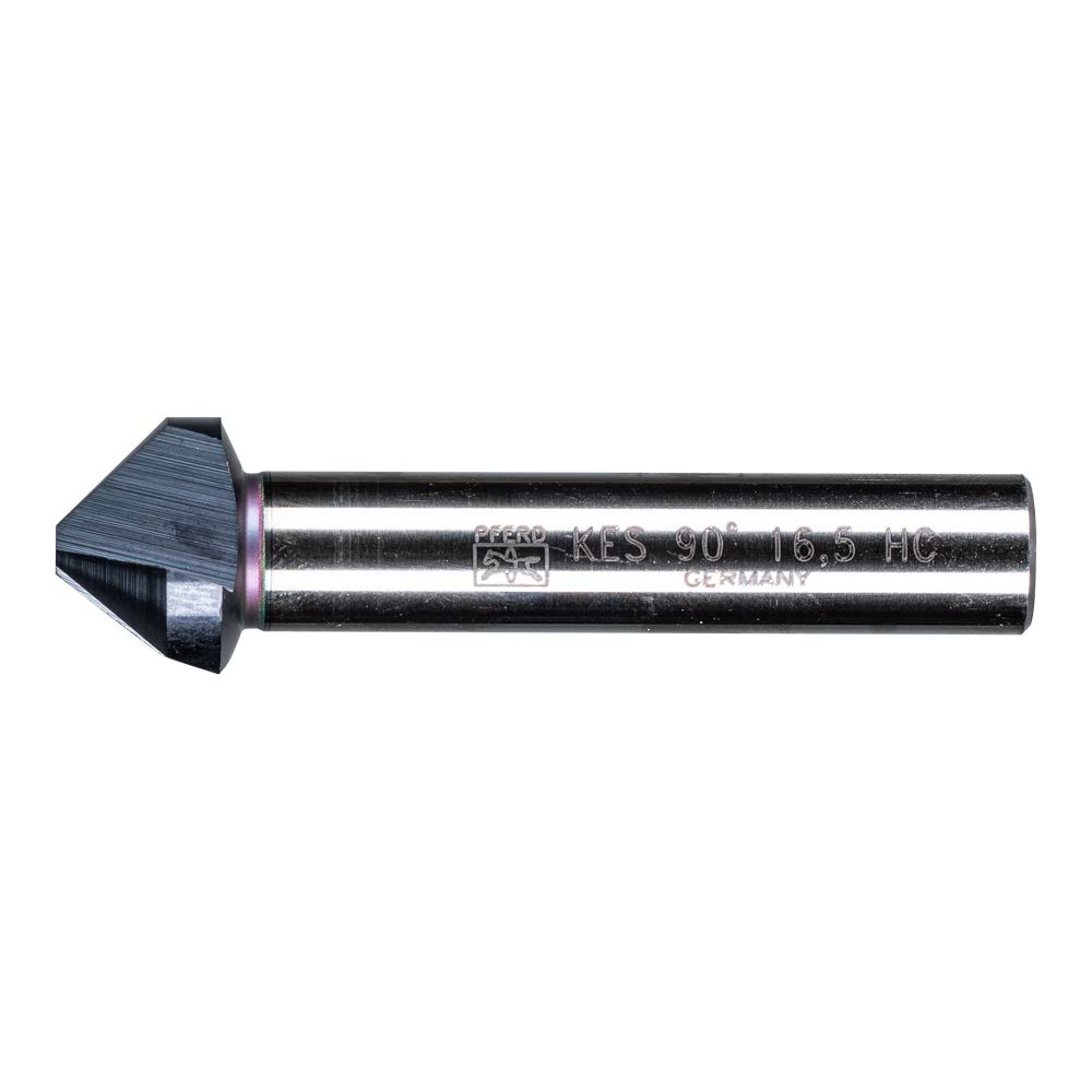 PFERD HSS Cone/Deburring Countersink | 90°, Diameter 16.50 mm, Shaft Diameter 10 mm, DIN 335 C | 25202146 - Hicoat Coated — image 1