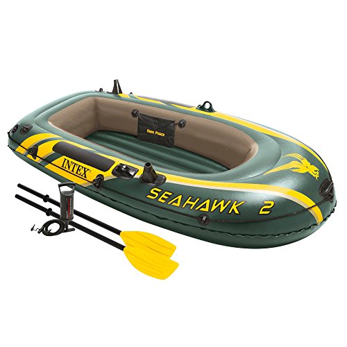 Intex seahawk 2, 2-person inflatable boat set with fren…