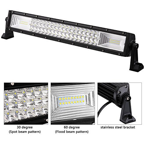 LED Light Bar AAIWA Led Bar 22 Inch 270W 27000LM Triple Row Flood Spot Combo Beam Driving Lights Off Road Lights for Truck,Jeep,ATV,UTV,SUV,Boat Light,2 Years Warranty - Thumbnail 7