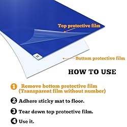 SATECH Sticky/Tacky/Adhesive Mat 18" x 36" Grey
