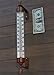 Large 16 Inch Garden Tube Thermometer (Bronze)