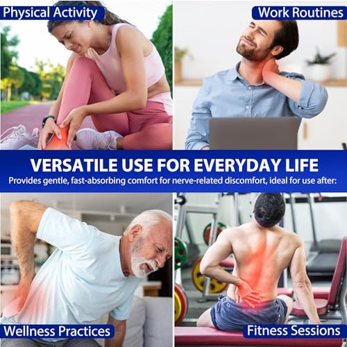 Extra Strength Neuropathy Relief Cream with Plant-Based Essential Oils - Soothes Nerve Discomfort, Muscle & Joint Pain, Deeply Hydrating with Aloe & Shea Butter, Non-Greasy & Non-Irritating, 120g