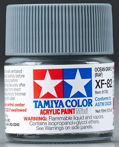 Tamiya Mini Acrylic Paint XF-82 RAF Ocean Gray 2