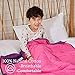 ZonLi Weighted Blanket (41''x60'',07lbs, Pink/Purple)