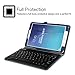Fintie Keyboard Case for Samsung Galaxy Tab E 9.6 - Slim Fit PU Leather Stand Cover with Premium Quality [All-ABS Hard Material] Removable Wireless [Long Life Battery] Bluetooth Keyboard, Navy
