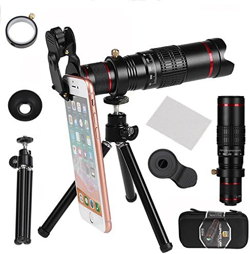 Camera Lens,WMTGUBU 22X Telephoto Camera Lens Kit Double Regulation HD Scale Distance FOV Phone Lens Attachment with Tripod for iPhone X/8/7/7 Plus/6s/6/5,Samsung Galaxy Most Smartphones