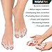 Toe Separators - Yoga Gel Toe Spacers - Toe Spreaders for Bunion - Hummer Toe Straightener - Overlapping Toes Stretcher Alignment - Foot Pain Relief - Spiky Massage Ball Set - Soft Silicone Men Women