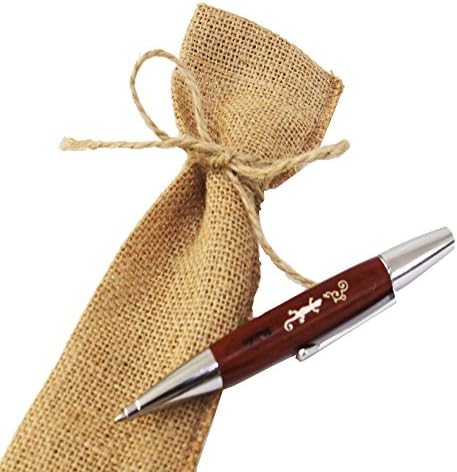 WANCHER Zogan Inlay Pearl Engraving Mahogany Wood Japanese Handmade Wooden Ballpoint Pen - Brown - FREE Refill