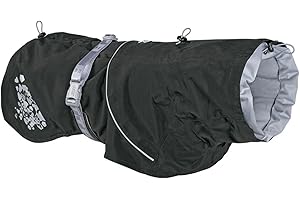 Hurtta Monsoon Coat, Dog Raincoat, BlackBerry, 26 in