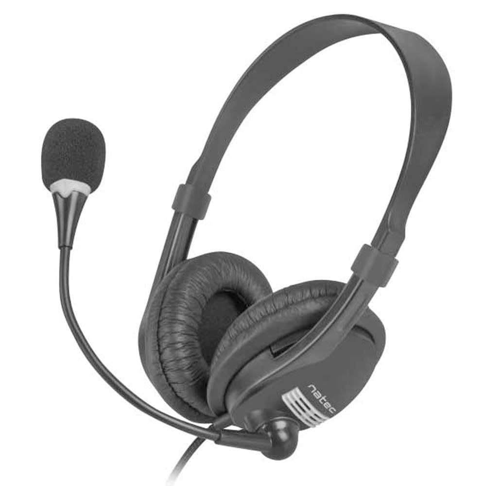 BigBuy Home Natec Headphones with Microphone