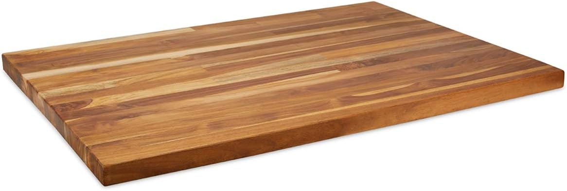 Teak Counter Top With Oil Finish 1.5inch Thickness, Kitchen Counter & Island Tops, The Modi (24 x 25)
