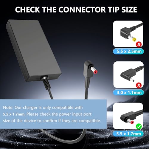 NATNO 180W Adapter Charger Compatible with Acer Predator Helios 300 G3-571 G3-572 PH315-52 PH317-51 Nitro 5 7 AN515-44 AN515-51 AN515-55 AN715-52 Triton 300 PT314-51 PT315-52 Laptop Power Supply Cord
