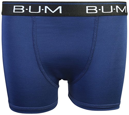 B.U.M. Equipment Boys\' Performance Active Compression Underwear Boxer Briefs (6 Pack), Navy/Charcoal/Black, Small/6-7'