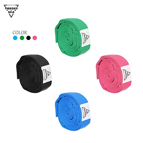 Forbidden Road Stretch Strap with Multi- Loop Exercise Strap for Physical Therapy Yoga Dance Pilates Greater Flexibility and Fitness Workout Deepen (Green, 1.578 inch (3.8200cm))