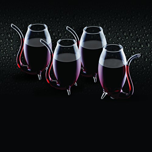 Bar Craft Likör-/Portwein-Pfeifengläser in Geschenkbox, Glas, 90 ml, 4 Stück (1er Pack), Transparent – Bild 4