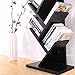 SUPERJARE 9-Shelf Tree Bookshelf | Thickened Compact Book Rack Bookcase | Display Storage Furniture for CDs, Movies & Books | Holds Up to 10 Books Per Shelf | Black