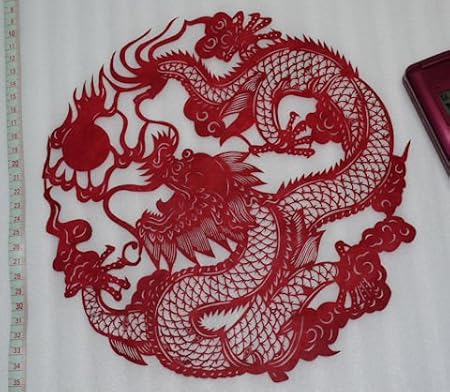 Amazon 切り絵 中国民間芸術切り紙細工 民芸品 おもちゃ