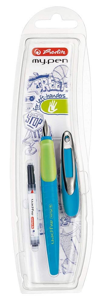 Herlitz my.pen L-Nib Fountain Pen - Blue / Orange