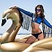 Revanak Giant Inflatable Golden Swan Pool Floats 76