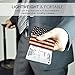 MoKo RFID Blocking Passport Holder Wallet, Multi-purpose Passport Cover Premium PU Leather Travel Wallet Case Cover - US Flag