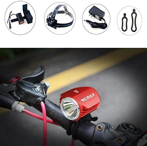 Ultra bright 3 Modes A12 Bikelight High Power XML U2 LED Cycling Front Bicycle Bike light Headlight Bicycle Camping Headlight with Rechargeable Battery Pack and Charger