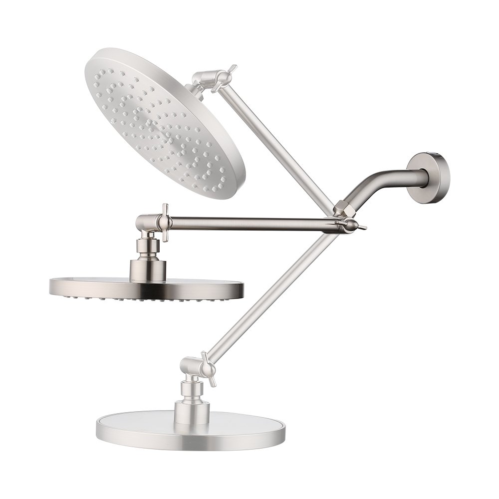Shower Arm Extension 10" Adjustable Wall Mount Showerhead Height