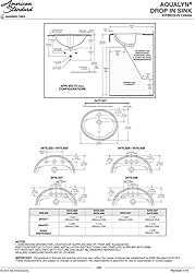 American Standard 0475047.020 Aqualyn Oval Drop-In