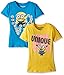 Despicable Me Big Girls' Value Pack T-Shirt Shirts, Blue/Yellow, 10