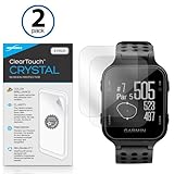 Garmin Approach S20 Screen Protector, BoxWave [ClearTouch Crystal (2-Pack)] HD Film Skin - Shields From Scratches for Garmin Approach S20
