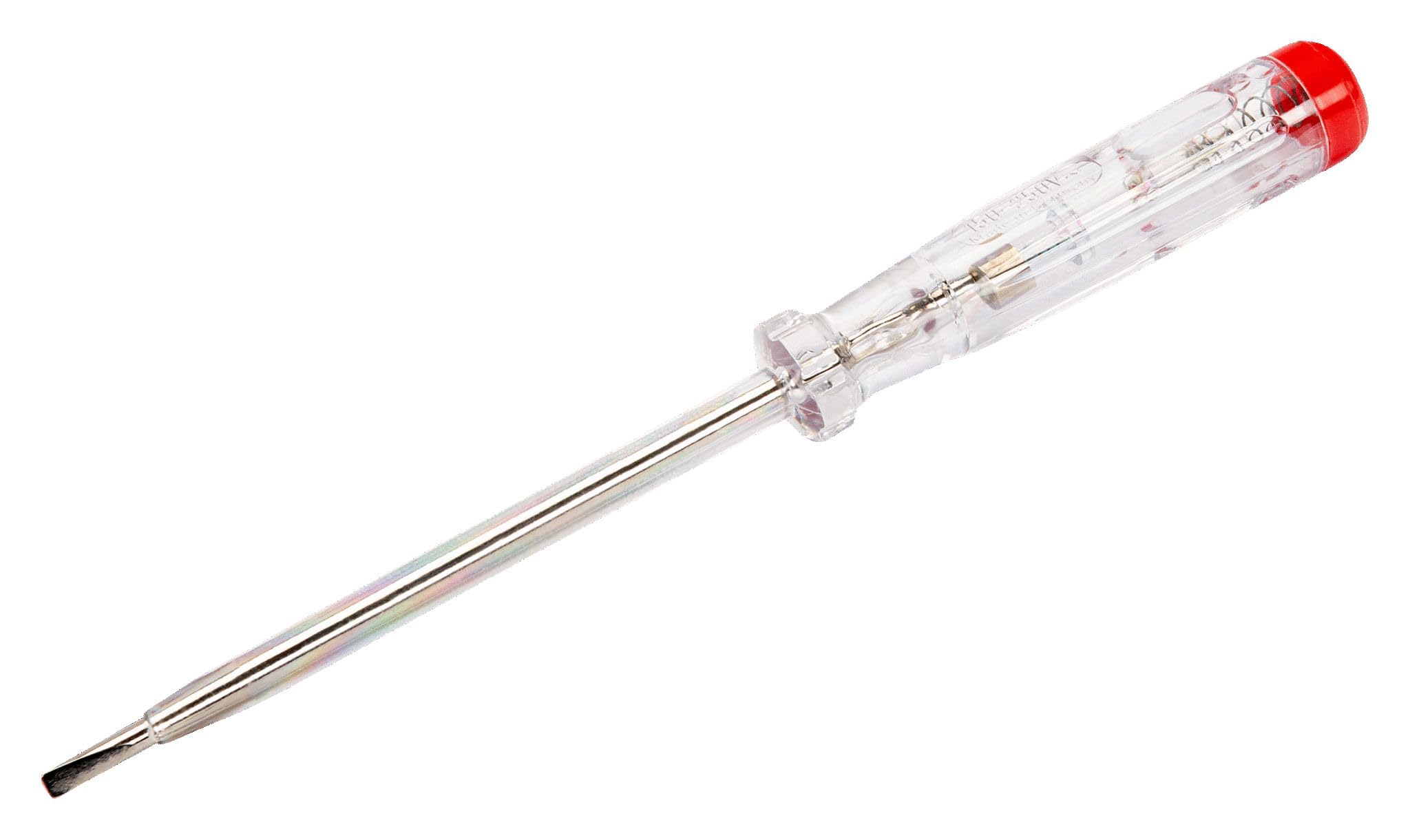 Bahco 806-1-1 Insulated Screwdriver/Voltage Tester, Transparent/Red, 140 mm