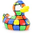 80s Cube (mini Rubiks) Rubber Duck by Bud Ducks | Elegant Gift Packaging - "Puzzled!" | Child Safe | Collectable