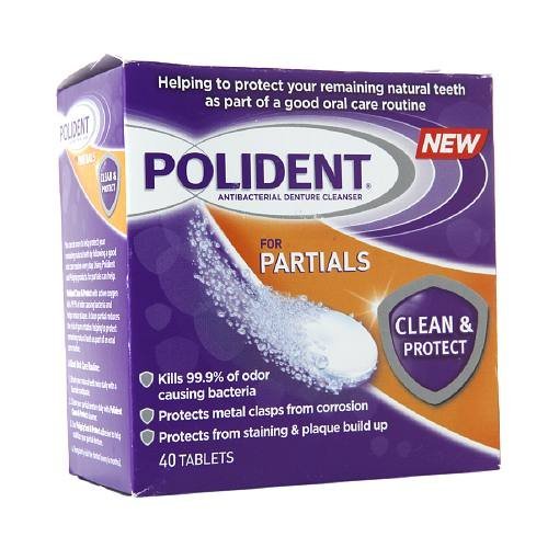 Efferdent PM Overnight Denture Cleanser Tablets Power Mint 1021